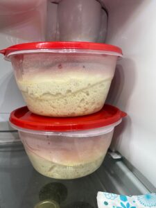 Dough Fermenting in the Refrigerator